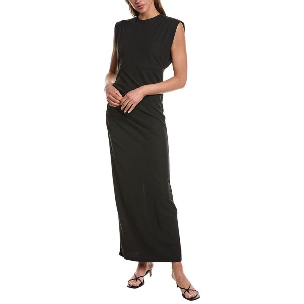 Ichi Womens  Katine Maxi Dress, Black